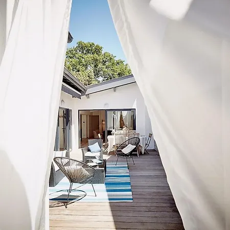 Moulleau Jolie Maison De Avec 3 Et Patio Ferienhaus *